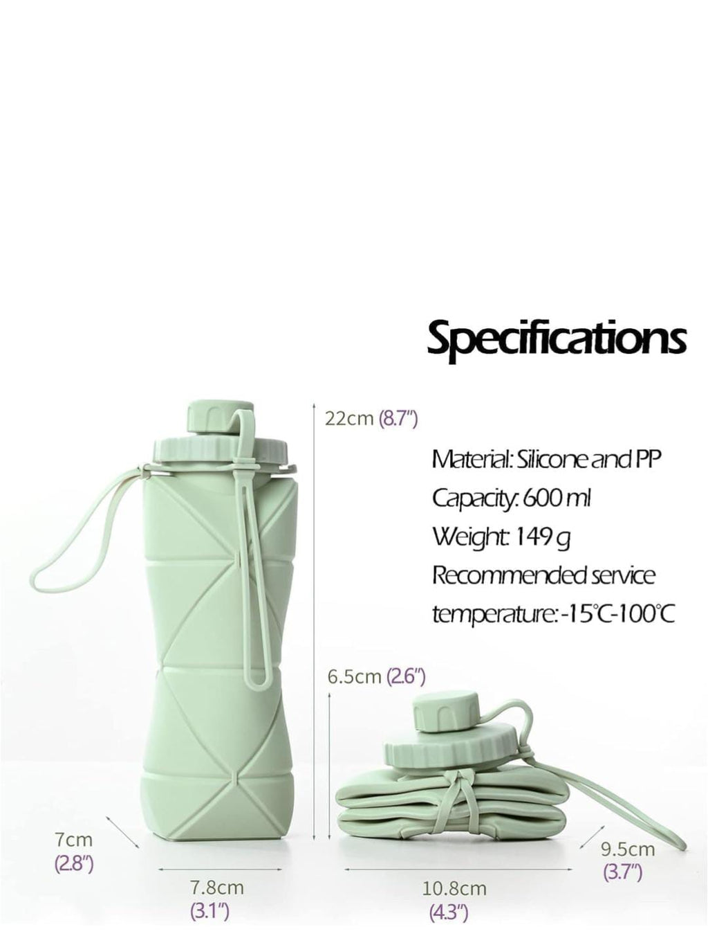 Folding Silicone Water Bottle