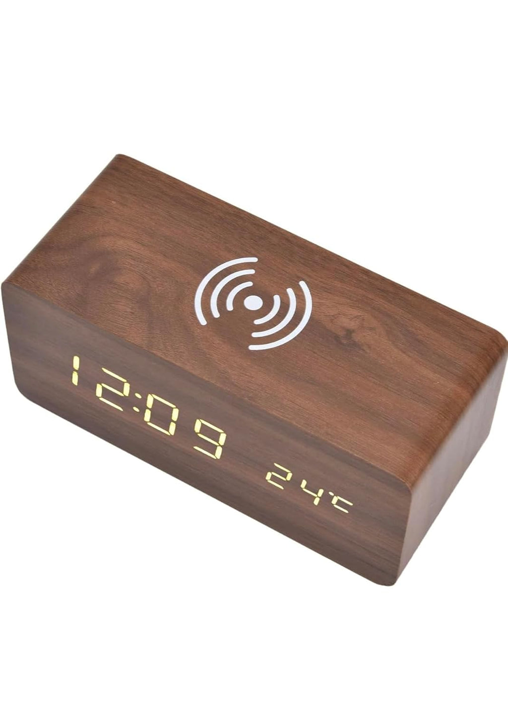 Premium Wooden Digital Alarm Clock