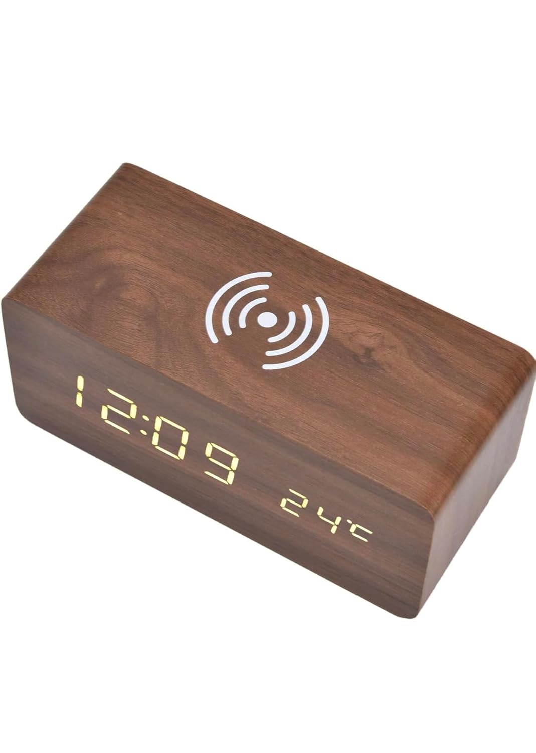Premium Wooden Digital Alarm Clock