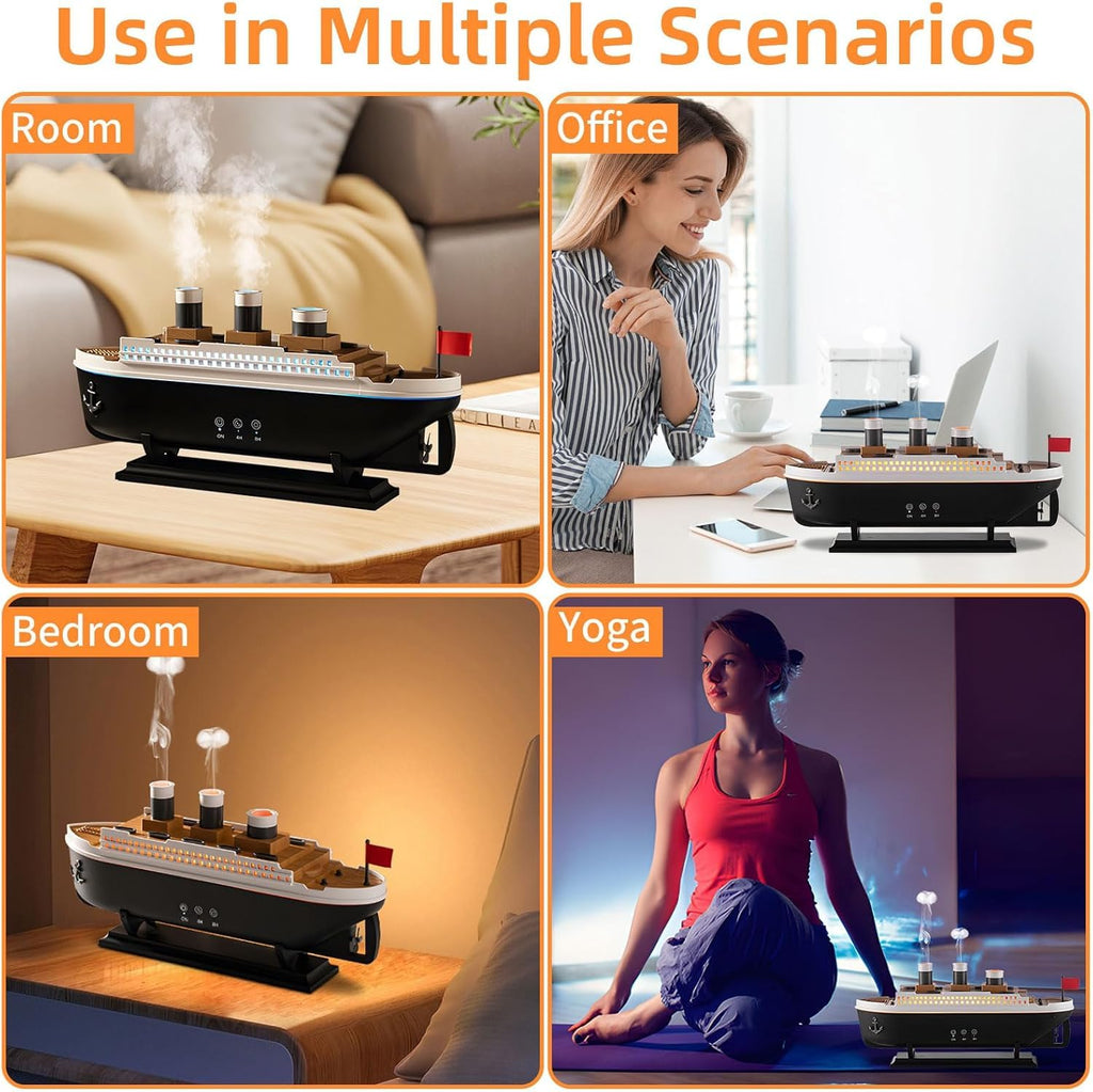 Titanic Humidifier Mould Decorative Air Humidifier Essential Oil Diffuser