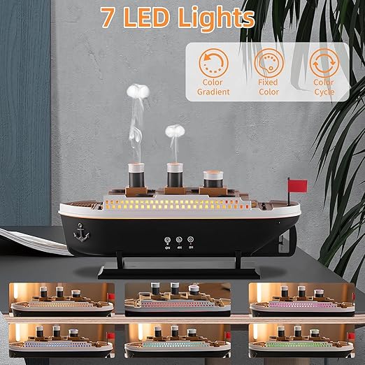 Titanic Humidifier Mould Decorative Air Humidifier Essential Oil Diffuser