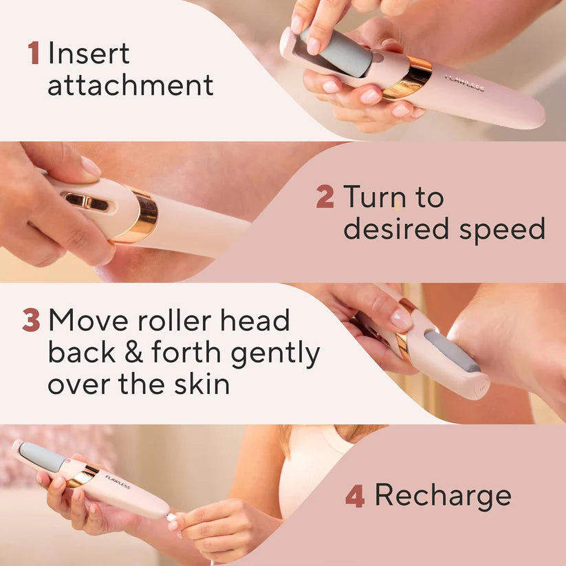 FootSilk® - Electric Foot Smooth Pedicure Callus Remover Wand