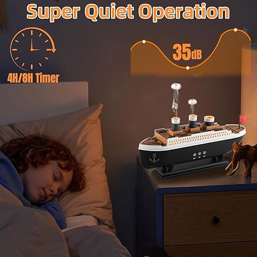 Titanic Humidifier Mould Decorative Air Humidifier Essential Oil Diffuser