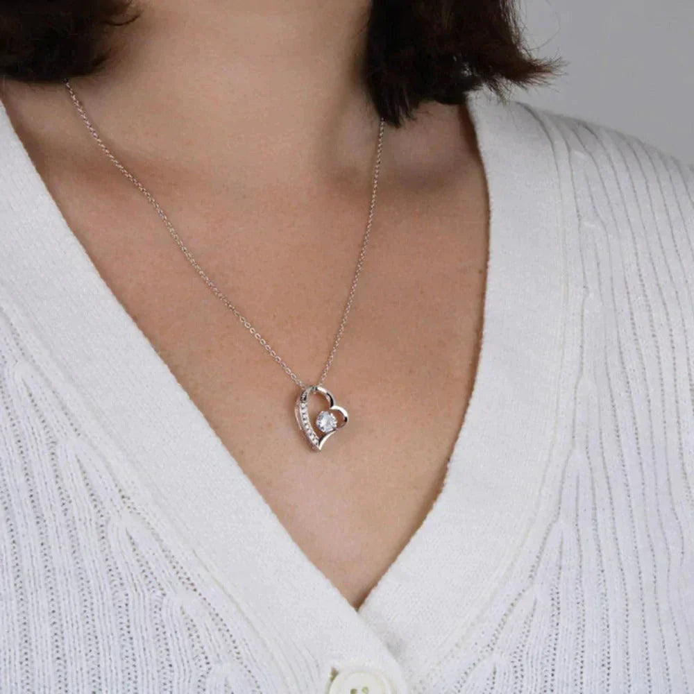 FOREVER LOVE NECKLACE - WITH REAL ROSE - TO MY BABY