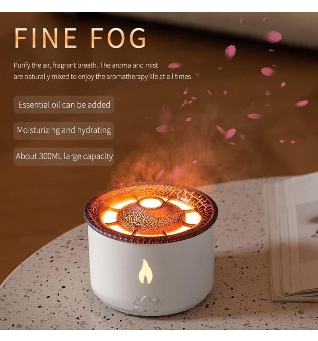 Humidifier for Home, Flame Diffuser